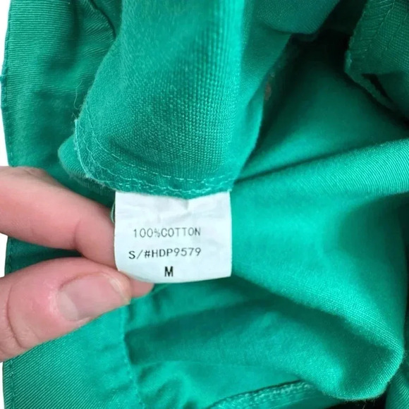 Cargo Green Pants with Belt, Pocket and Cropped/ Full Length High Waisted Jogger - Picture 9 of 15